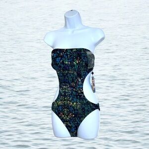 Derek Lam for DesigNation Swimsuit Nightshade Multi Monokini Swimwear Size S New